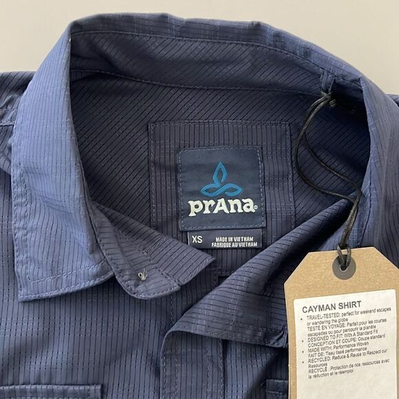 NWT PRANA CAYMAN SHIRT MEN’S Size XS - Picture 5 of 8